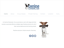 Tablet Screenshot of caninecharacter.com